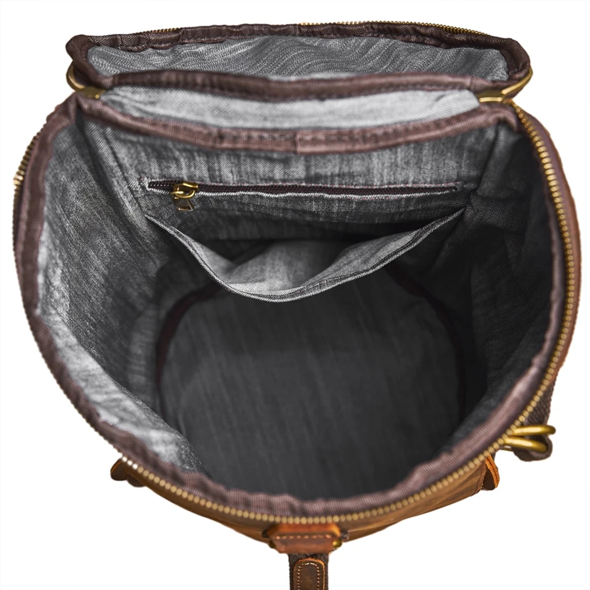 Travel Bag: Leather Vintage Coffee Duffle Bag