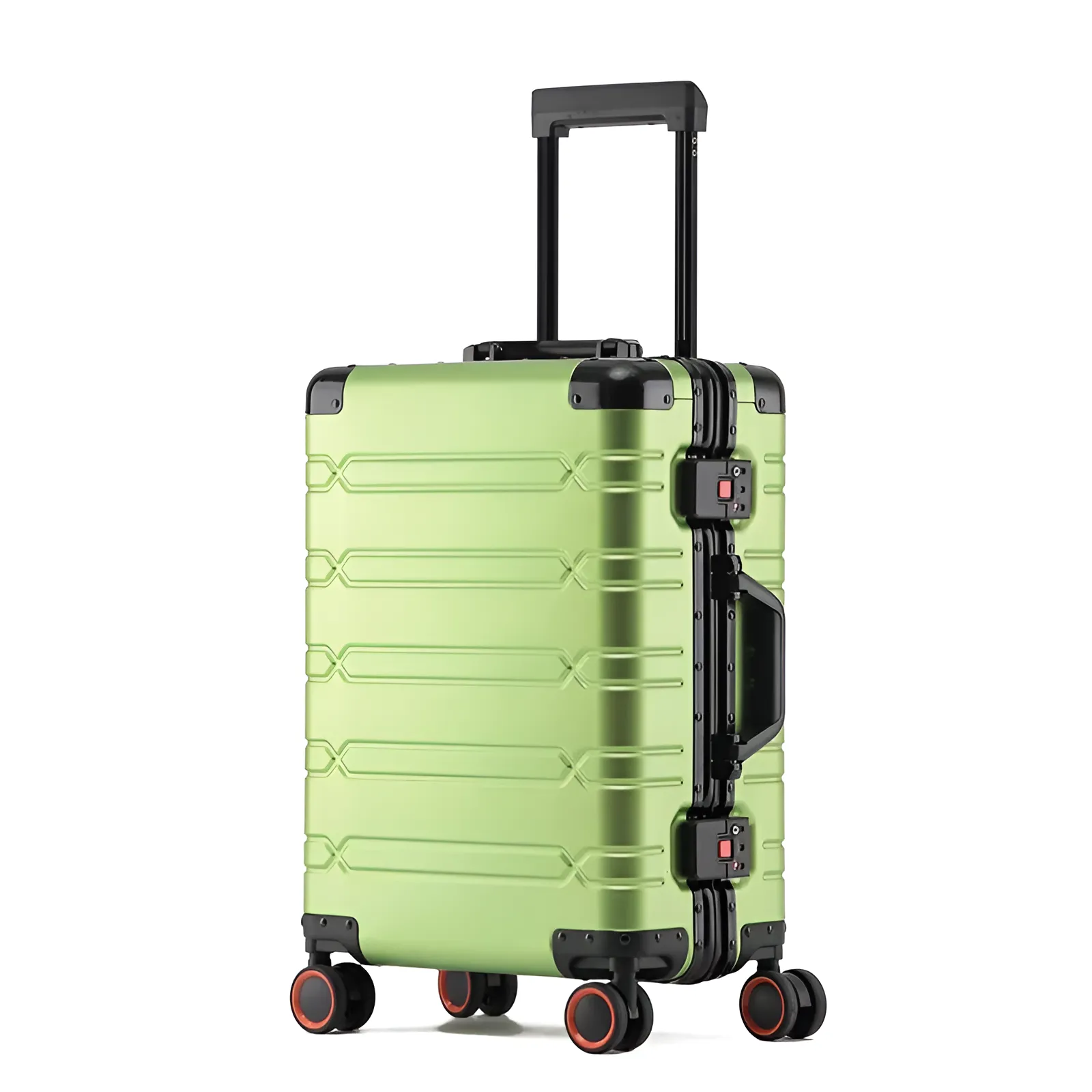 The Explorer Aluminum Suitcase Olive
