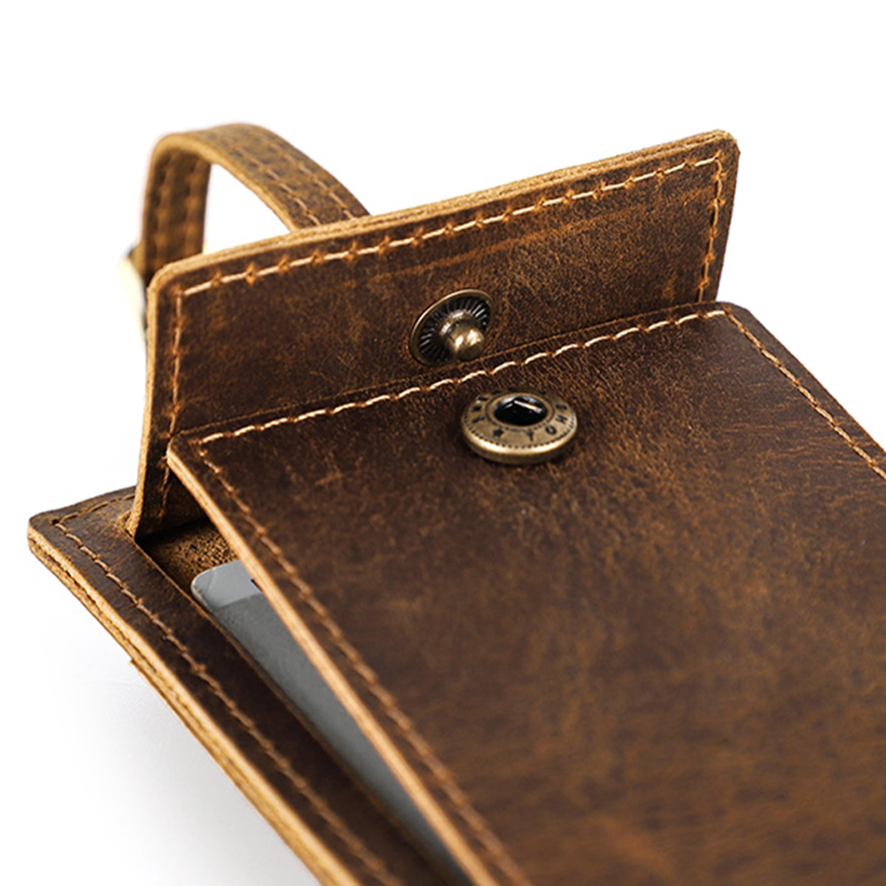 Étiquette de bagage en cuir de vachette