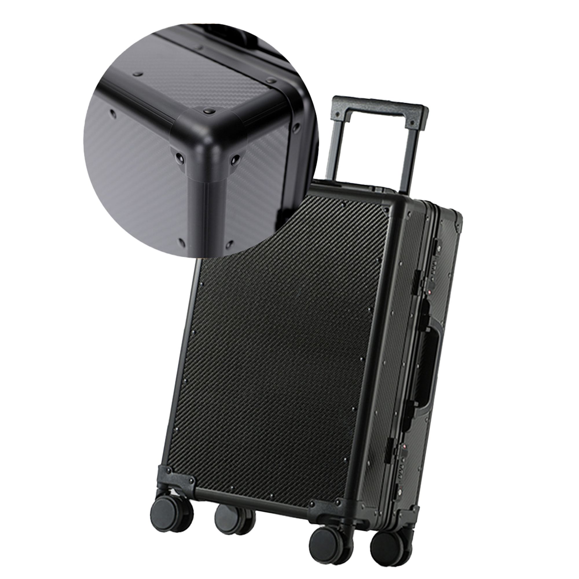 Carbon X 2.0: Carbon Fiber Suitcase Limited Edition Noir