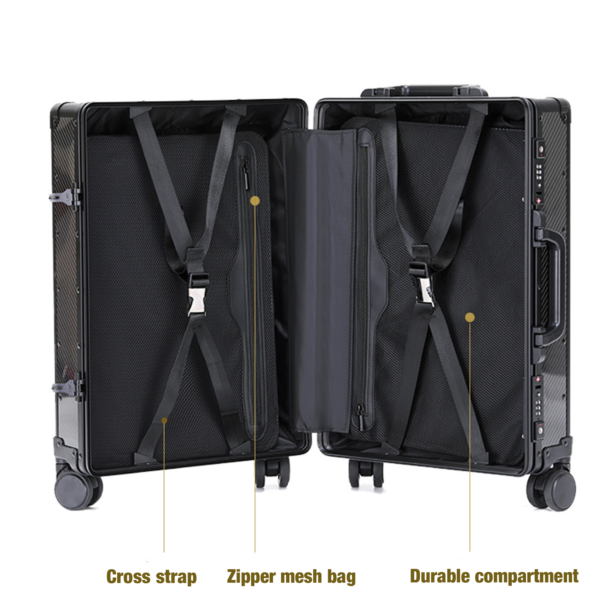 Carbon X 2.0: Carbon Fiber Suitcase Limited Edition Noir