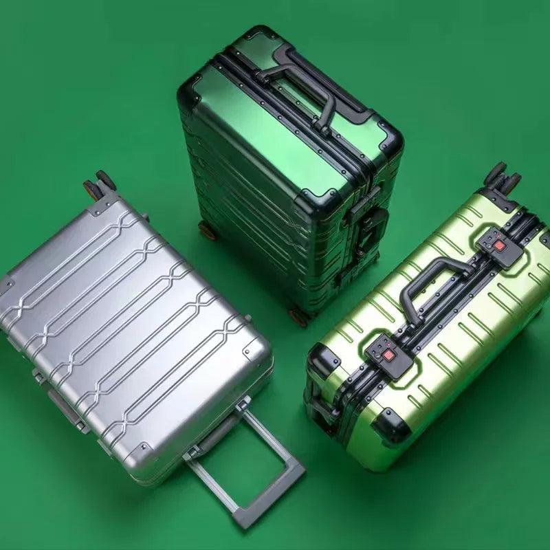 The Explorer Aluminum Suitcase Olive